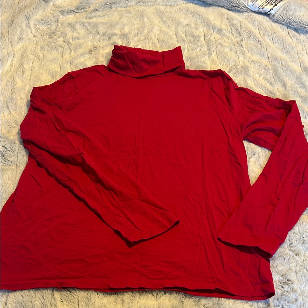 Fuschia J. Crew Women’s Turtleneck Long Sleeve Top
